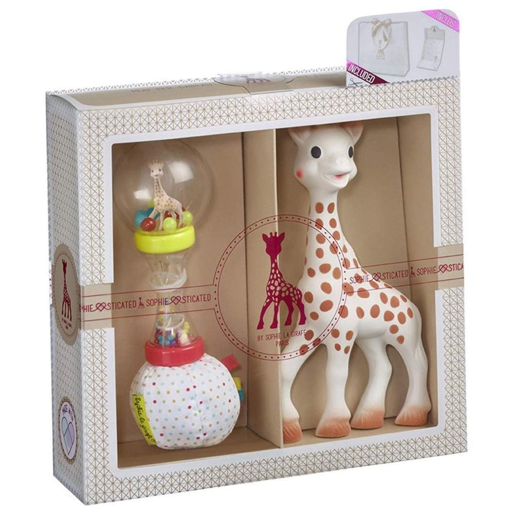 SET REGALO SOPHIE LA GIRAFFA MARACAS